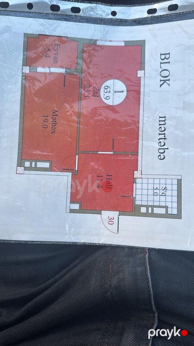 Satılır 2 otaqlı yeni tikili 64 m² — Mənzil, Bakı (3)
