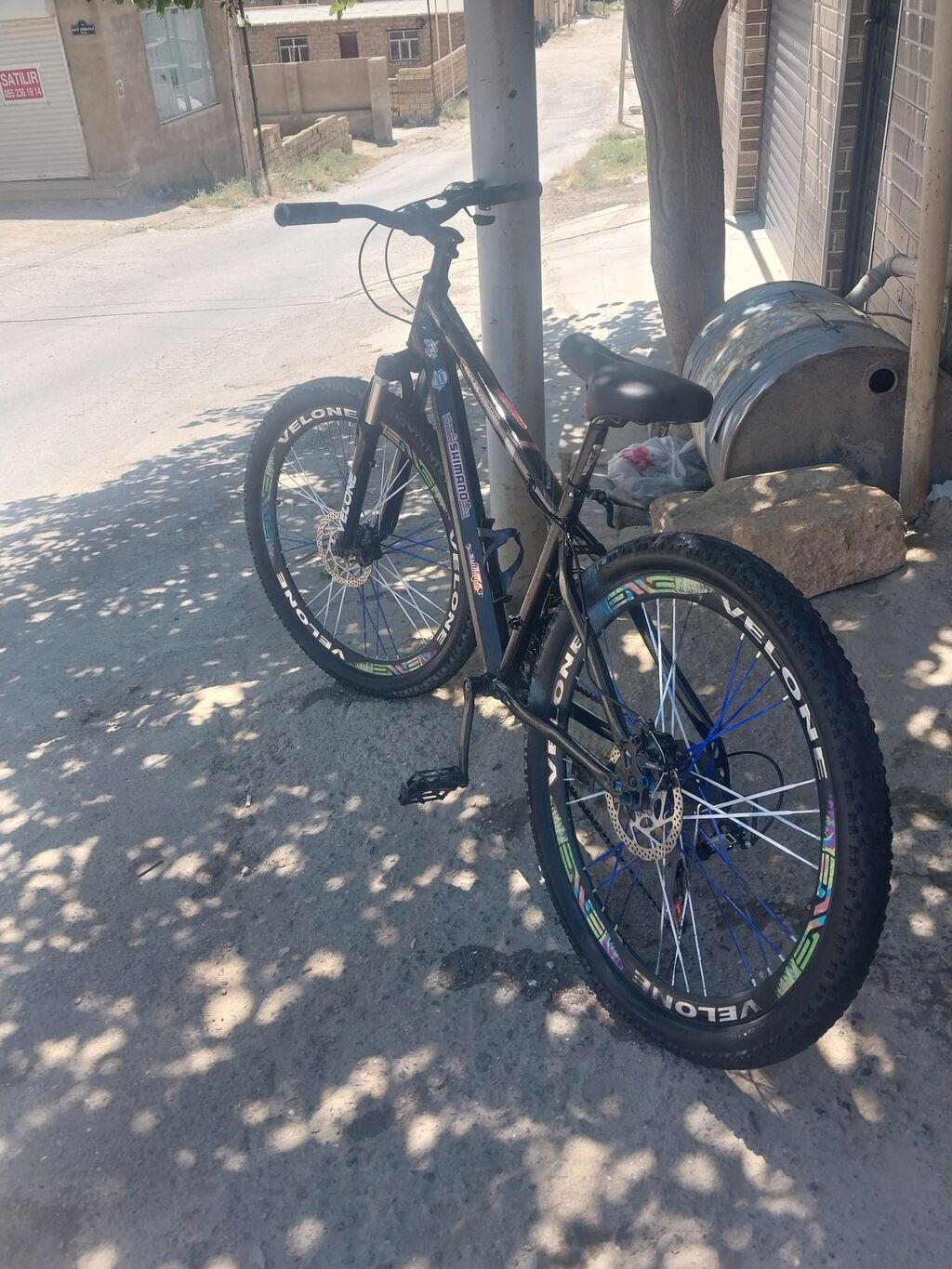 Dağ velosipedi – 26” təkərlər, disk əyləclər, amortizatorlu ön vilka — Dağ velosipedləri, Güzdək (2)