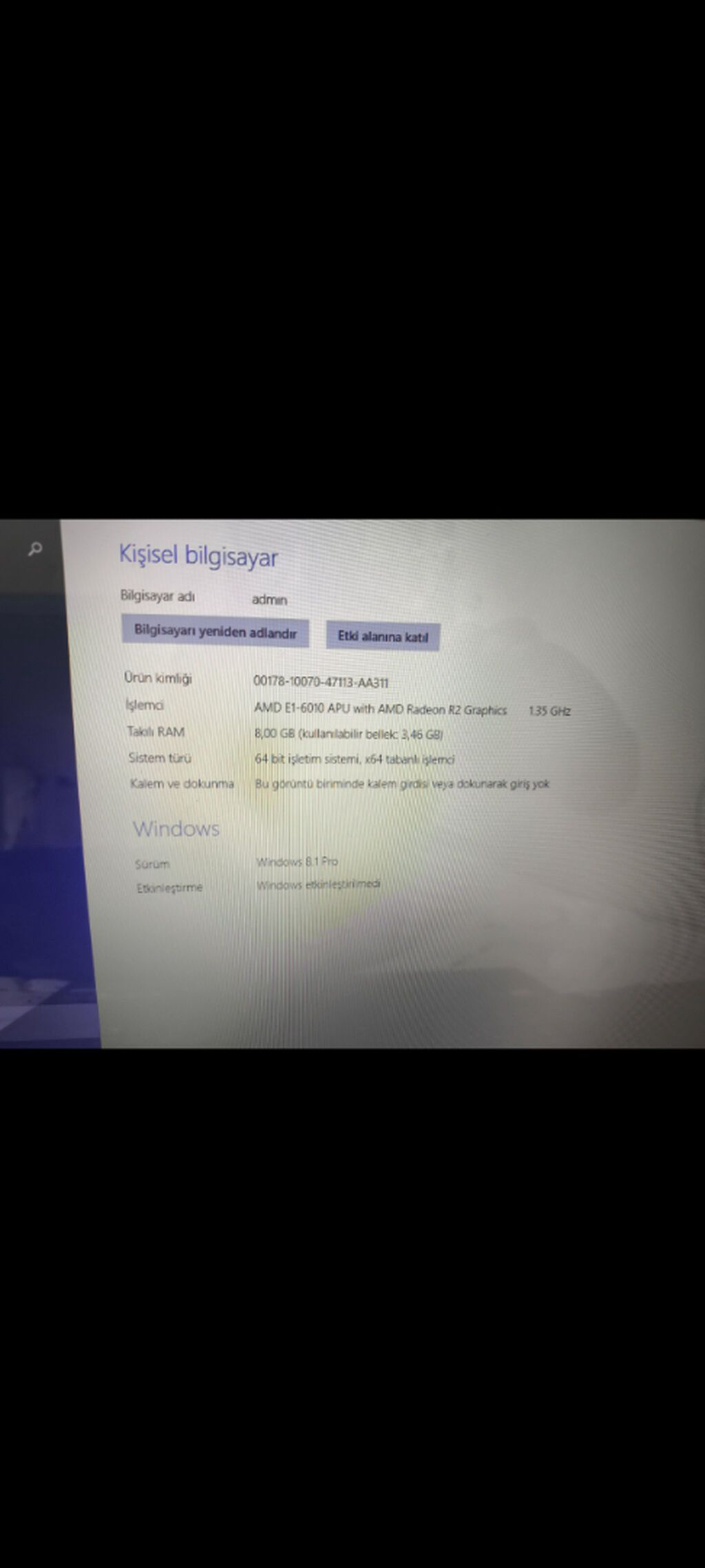 Hec bir problemi yoxdur isleyir. Batareykayla sonur gerek adaptr — Lenovo, Bakı (6)