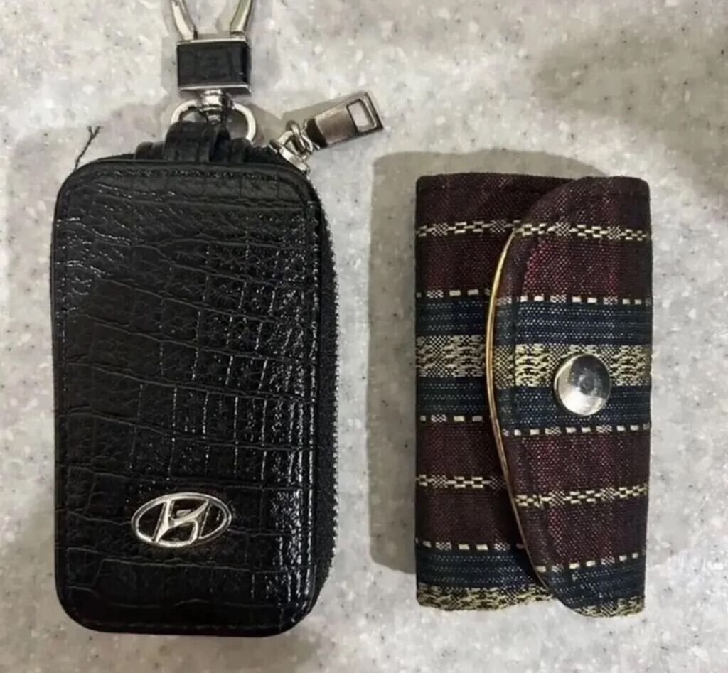 Avtomobil açarı üçün dəri açarlıq/etui - Material: qara rəngli — Avto, Bakı