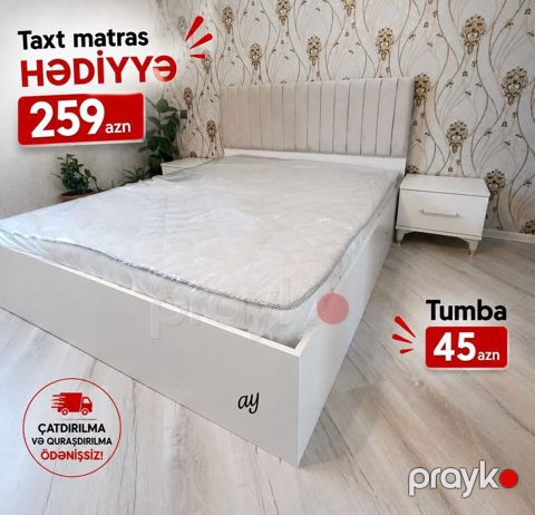 Yeni iki nəfərlik yataq - çatdırılma daxil