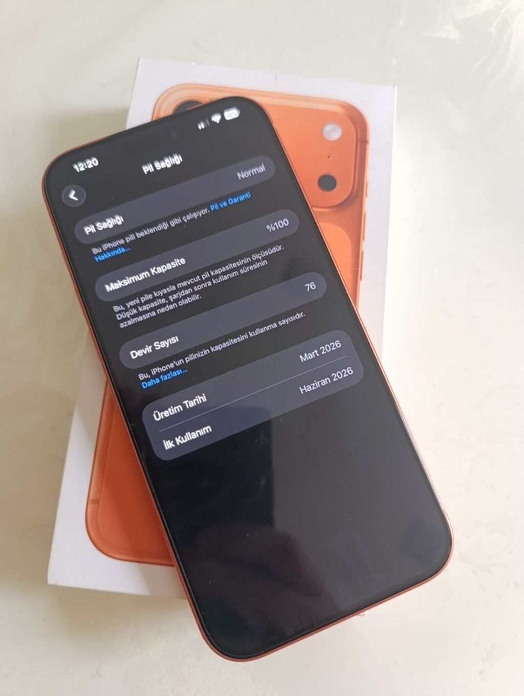 IPhone 17 Pro Max, 256 GB, Narıncı, Zəmanət, Barmaq izi, Face ID — Apple iPhone, Digah (2)