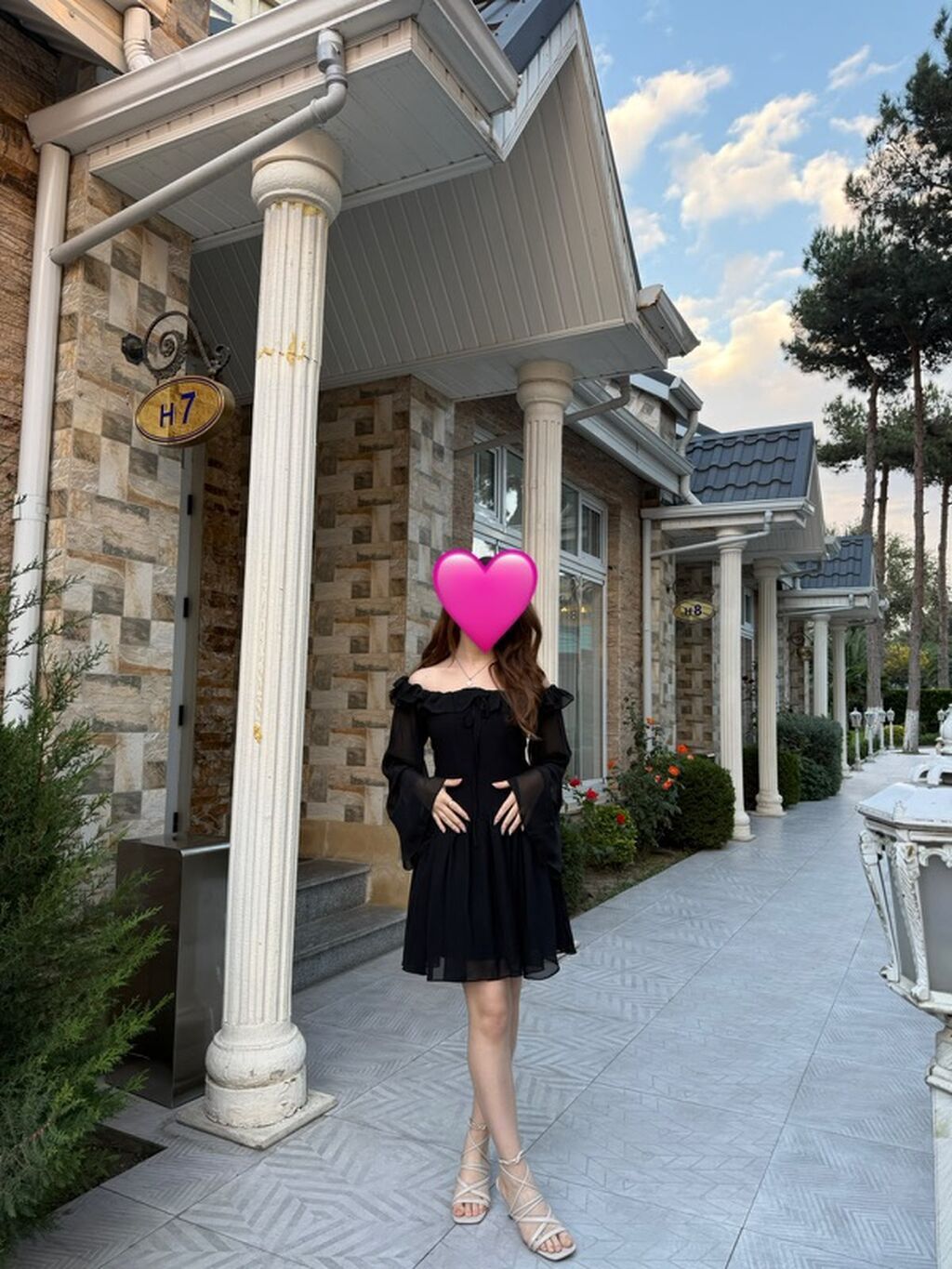 Qara şifon don XS 34 olcu - Stil: “off-shoulder” (çiyin açıq), yuxarı — Şəxsi əşyalar, Bakı