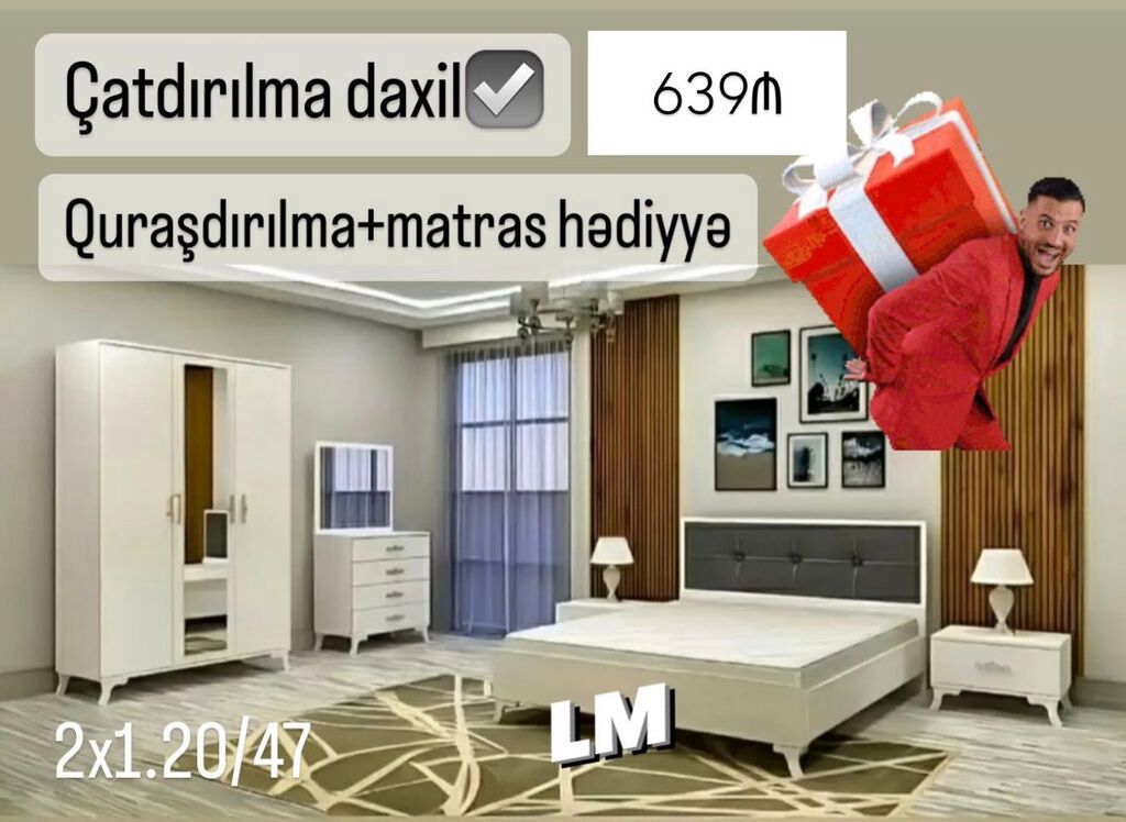 *Yataq dəsti* *Sifarişlə və yeni* Qiymət : *639₼* Dəstə