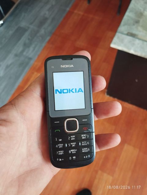 Nokia C1 2nd Edition, rəng - Qara, Düyməli