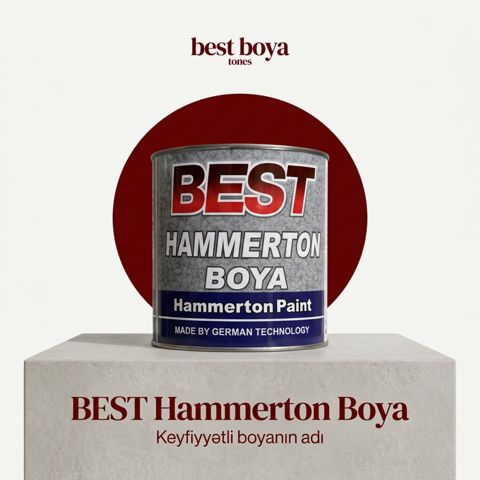 BEST HAMMERTON BOYA | 15L | Metal Səthlər üçün Dekorativ və Davamlı Müdafiə — Bakı