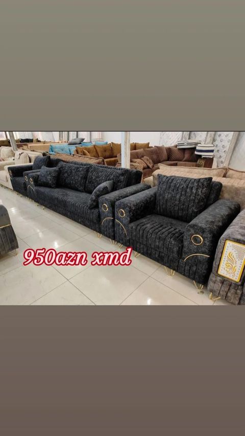Qonaq otağı dəsti – 3 nəfərlik divan + 1 nəfərlik kreslo Qiymət: 950
