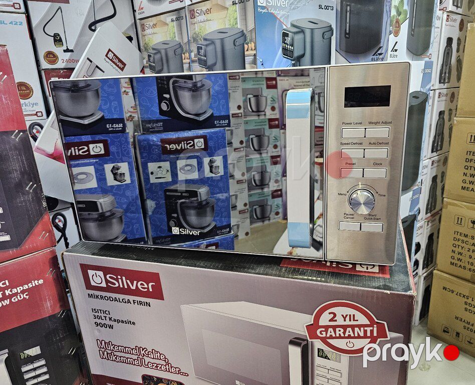 Mikrodalğalı soba "Silver 30L" — Ev texnikası, Bakı (3)