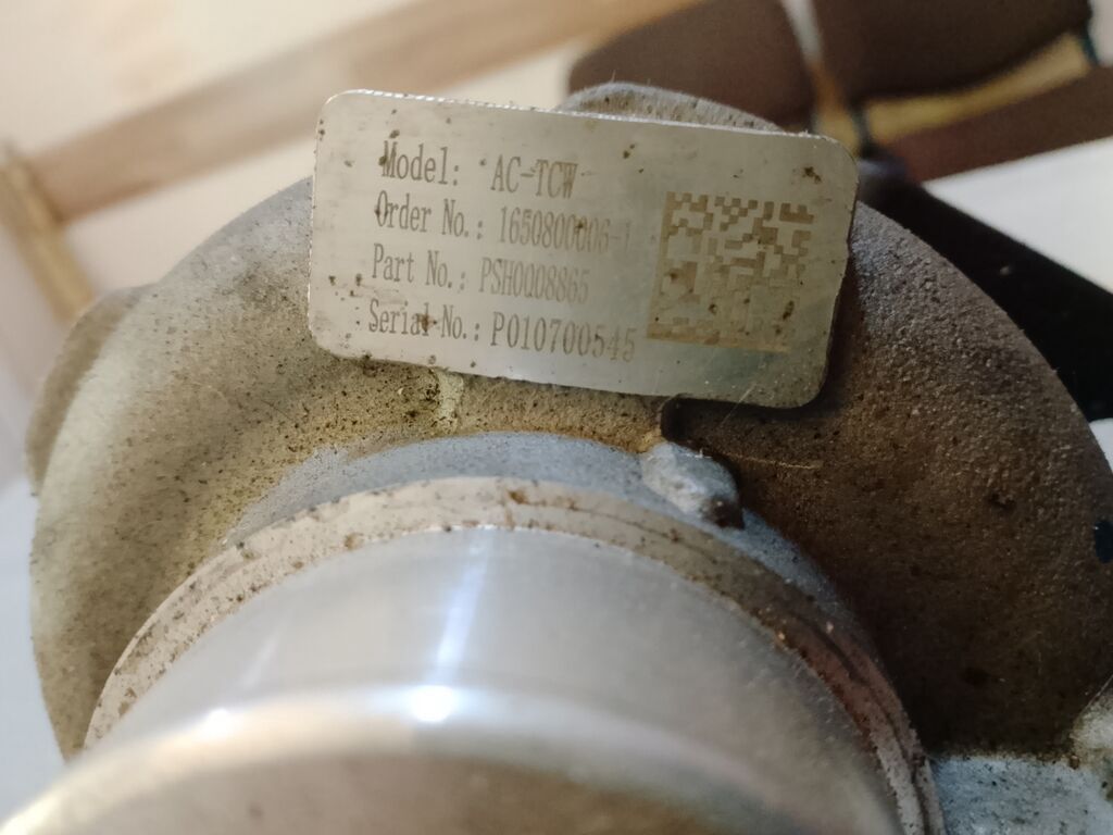 Məhsul: Turbo kompressor (turbocharger) Texniki məlumatlar: - Model — Ehtiyat hissələri, Digah (3)