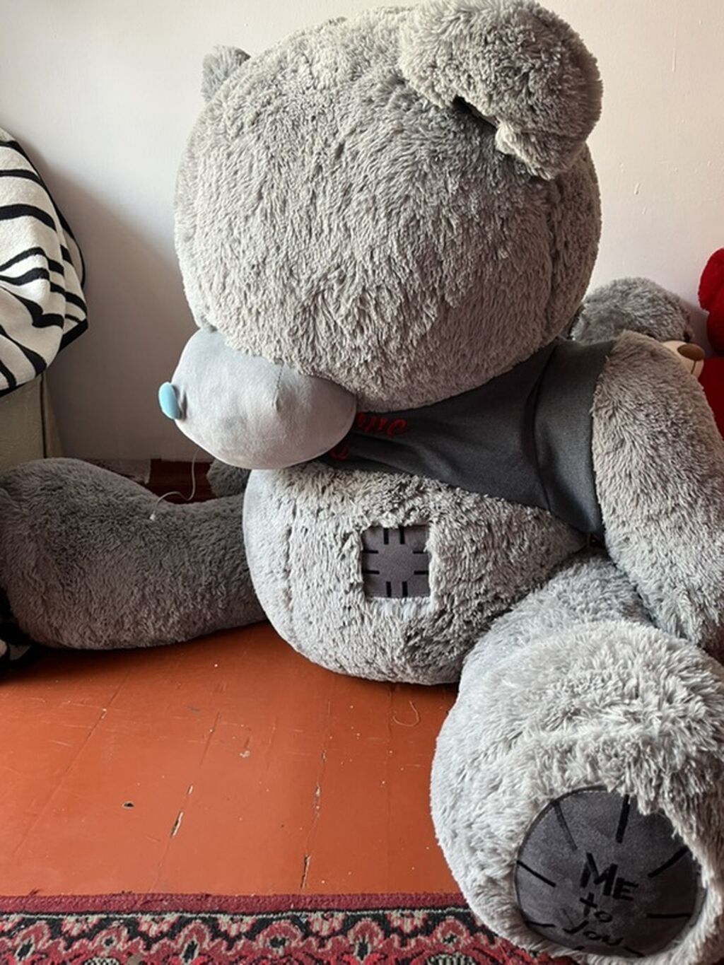 Böyük ölçülü boz TEDDY ayı oyuncağı - Marka/seriya: Tatty Teddy (Me — Yumşaq oyuncaqlar, Bakı (3)