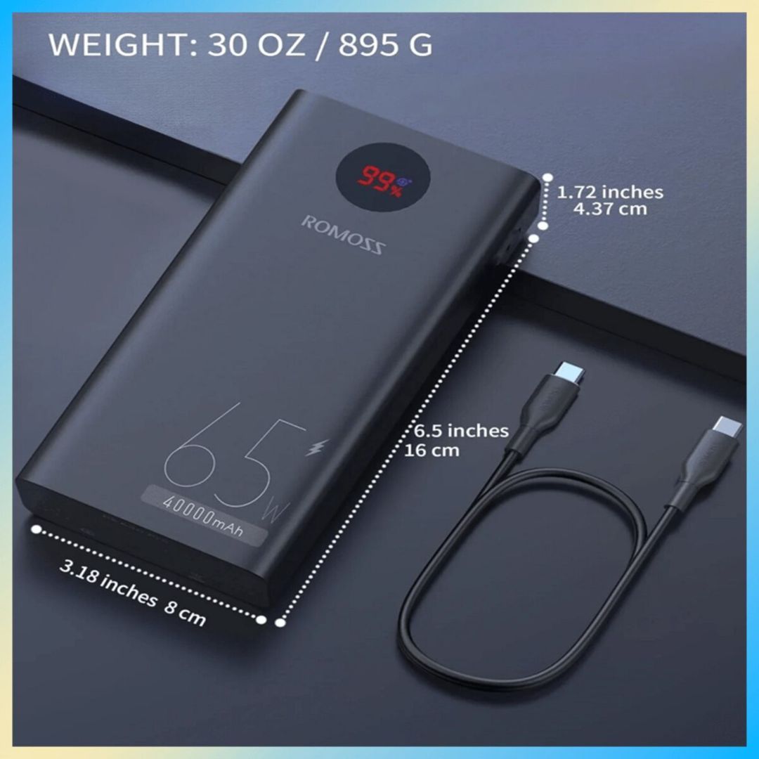 Power bank Romoss PEA40 Pro 65W 40000 mAh — Mallar, Bakı (5)