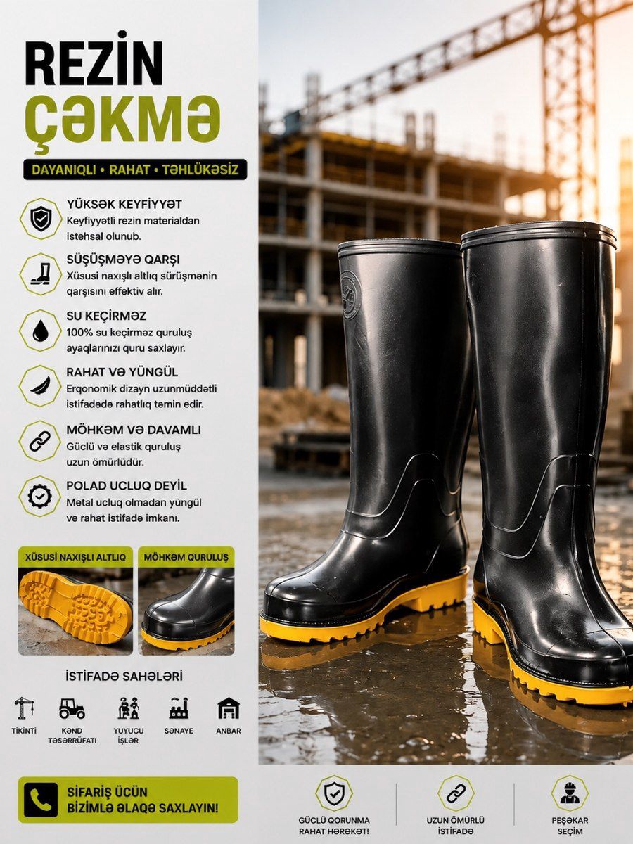 Safety işçi ayaqqabıları — Şəxsi əşyalar, Bakı (3)