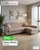 Künc divan – 240×150 sm - Mexanizm: açılan, bazalı (yataq funksiyası — Furniture