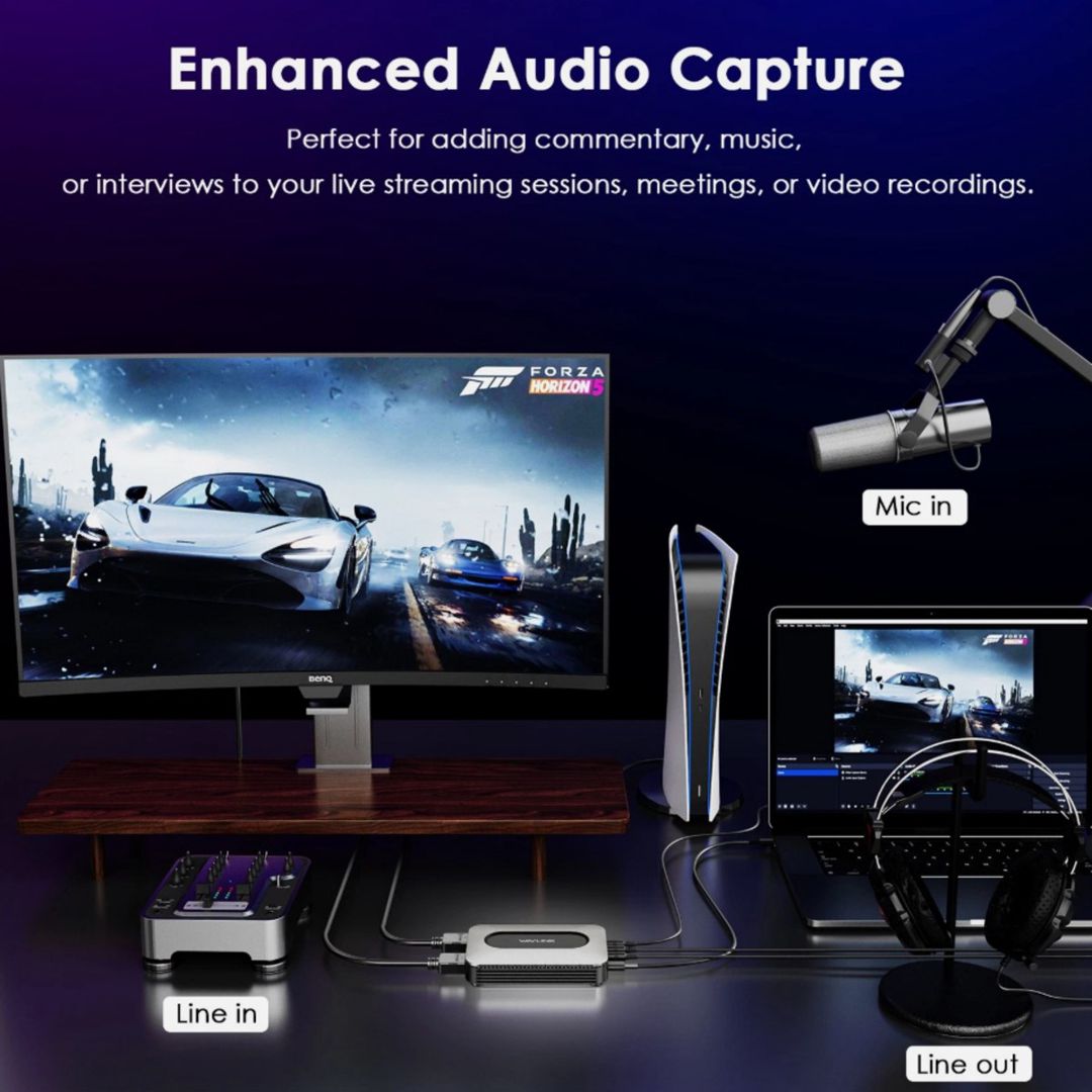 Capture Card 4K-30HZ / 1080-120Hz Dual HDMI — Periferik cihazlar, Bakı (7)