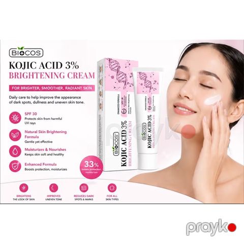 Biocos Kojic Acid 3% Brightening/Beauty Cream – gündəlik qulluq üçün — Sumqayıt