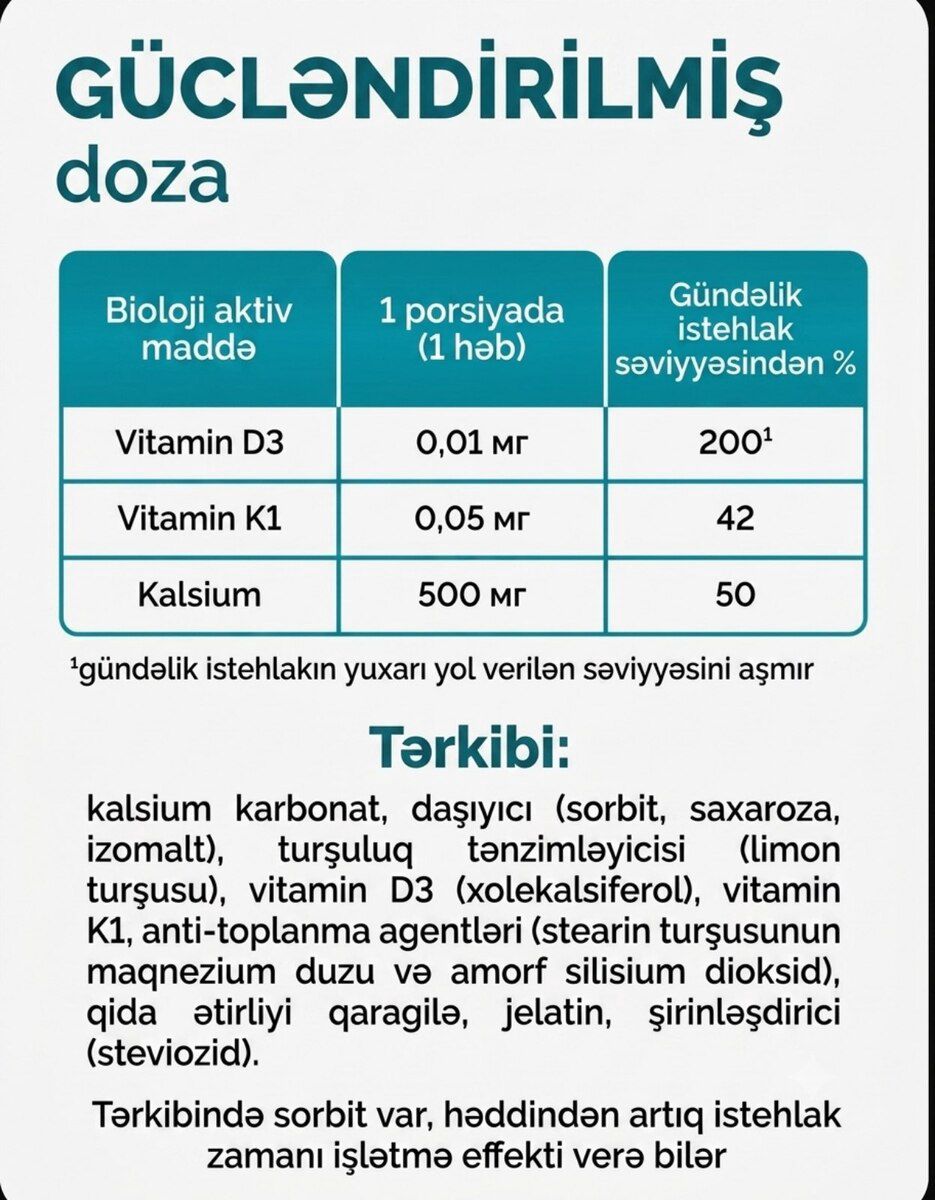 Vitamin Kalsium — Şəxsi əşyalar, Bakı (3)