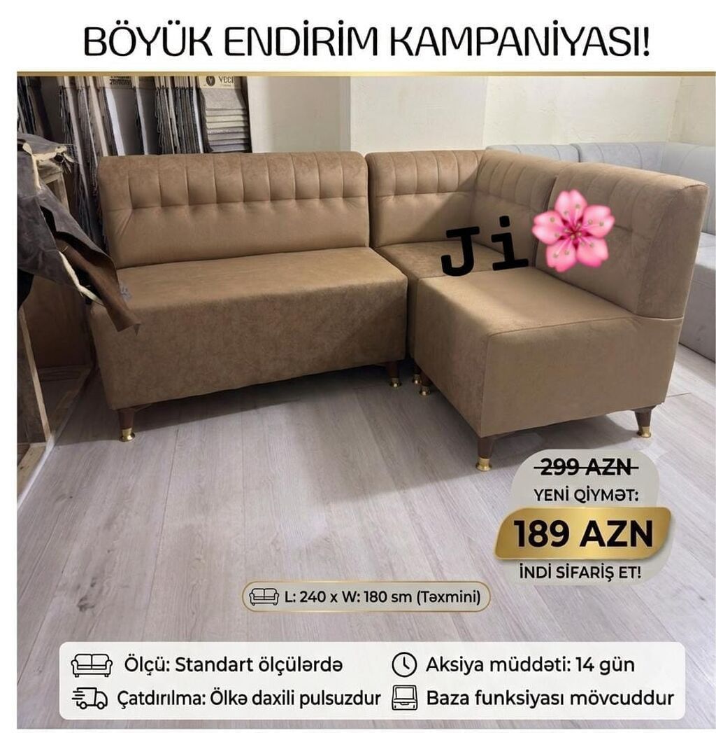 Mətbəx/künc divanları – böyük endirim kampaniyası! - Yeni qiymət: 189 — Mebel, Xırdalan (3)