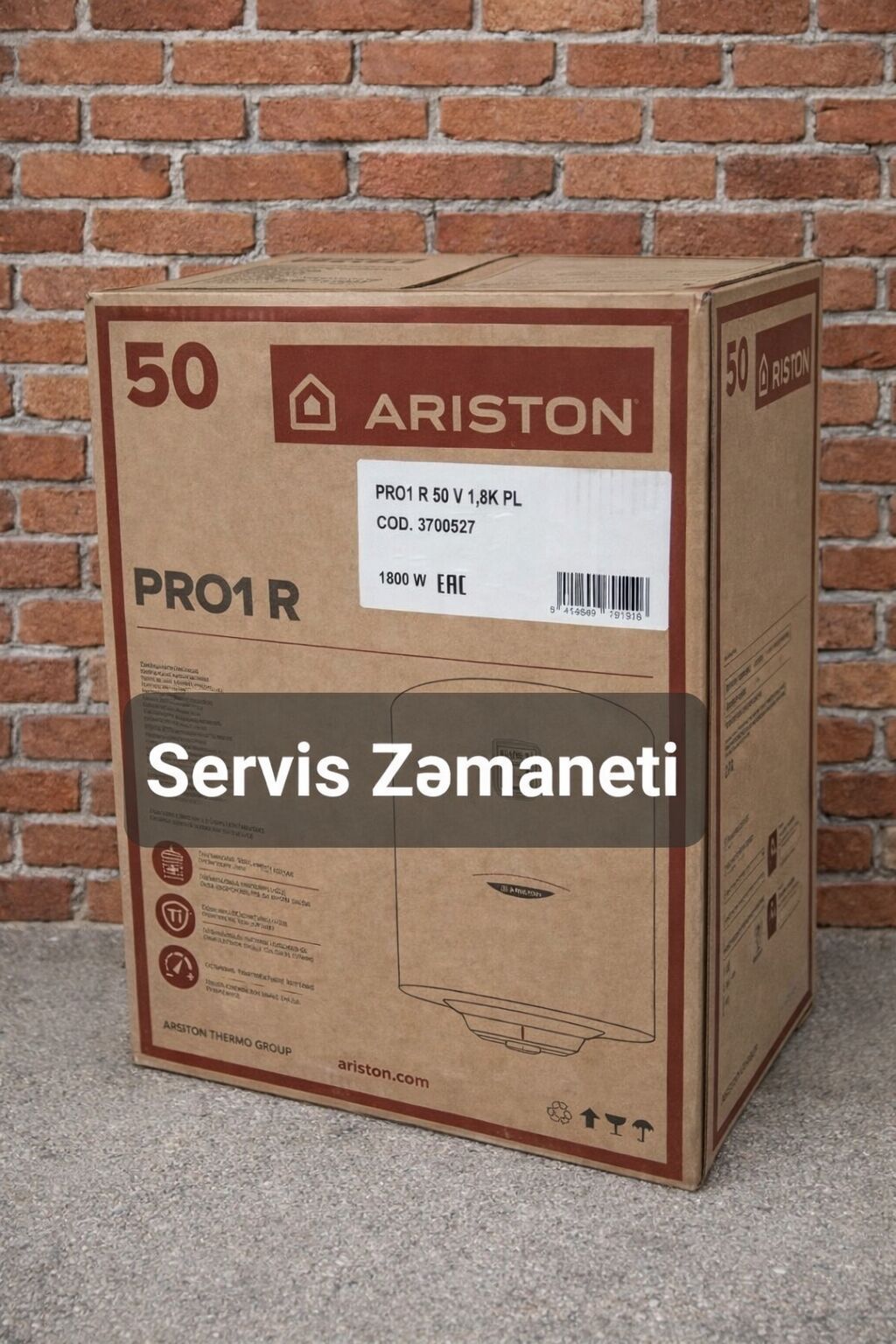 Ariston 50 l, Yeni, Kredit yoxdur, Pulsuz çatdırılma, Rayonlara çatdırılma — Elektronika, Bakı