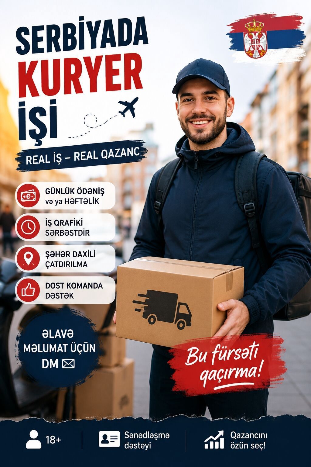 Sürücü-kuryer tələb olunur, Gündəlik ödəniş, Təcrübəsiz — İş, Gəncə (3)