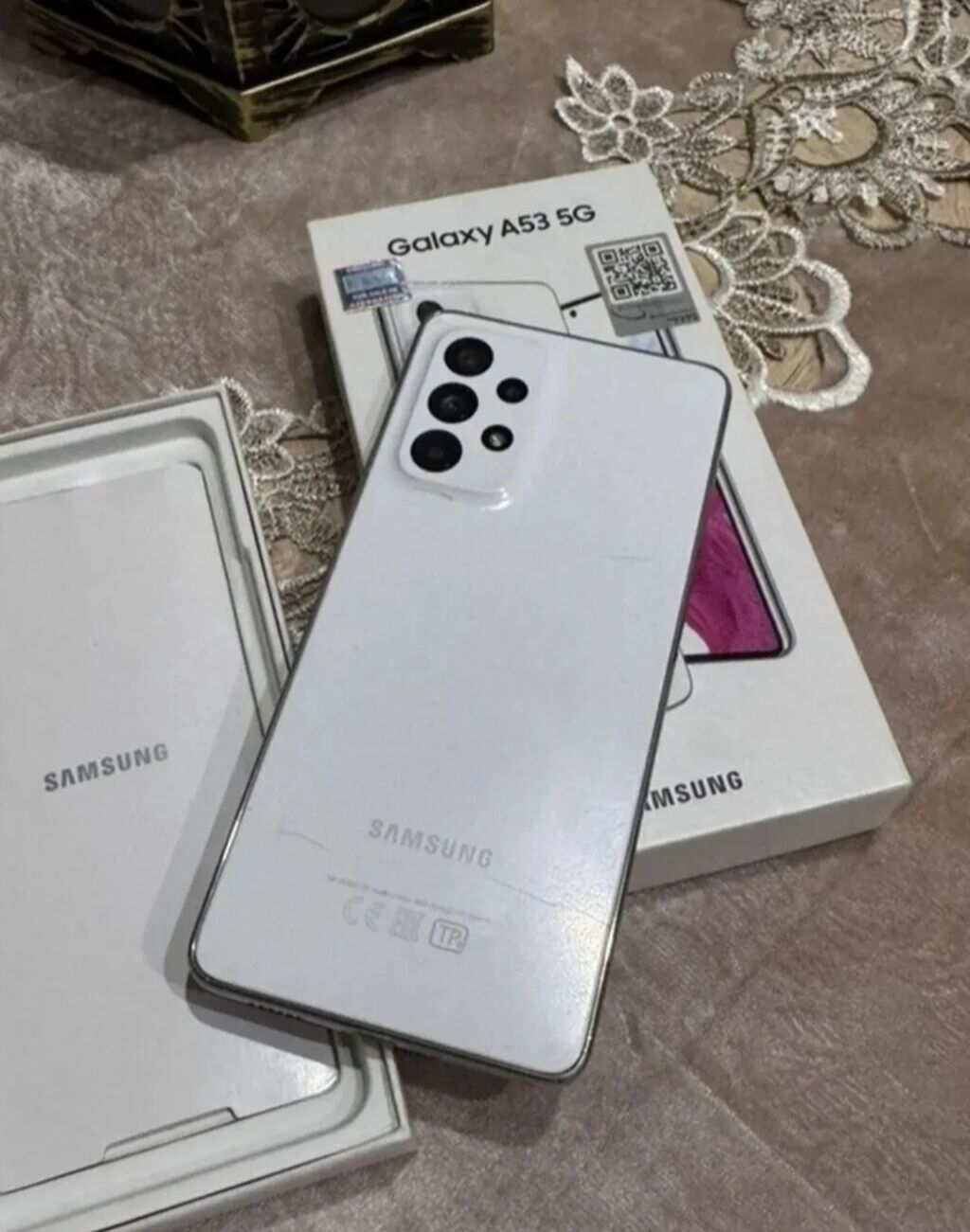 Samsung Galaxy A53 5G, 256 GB, rəng - Ağ, Barmaq izi — Samsung, Bakı (4)