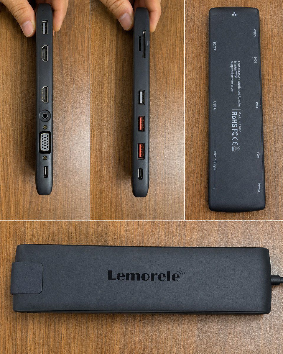 Lemorele 13-in-1 USB-C Hub multiport adapter — Elektronika, Bakı