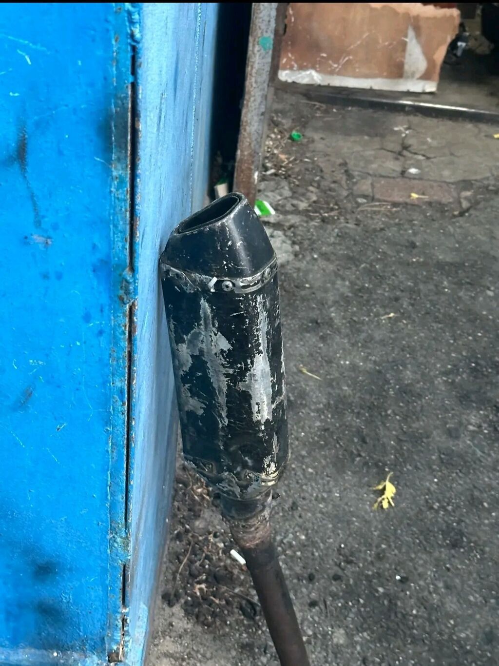Moped/Motosiklet səsboğucu (egzoz) komplekti - Metal korpuslu, oval — Ehtiyat hissələri, Bakı (3)