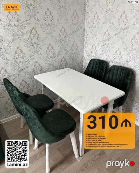 Masa Dəsti – Kod: 11752 - Ölçülər: 70 120 sm - Mexanizm: Açılmayan — Bakı