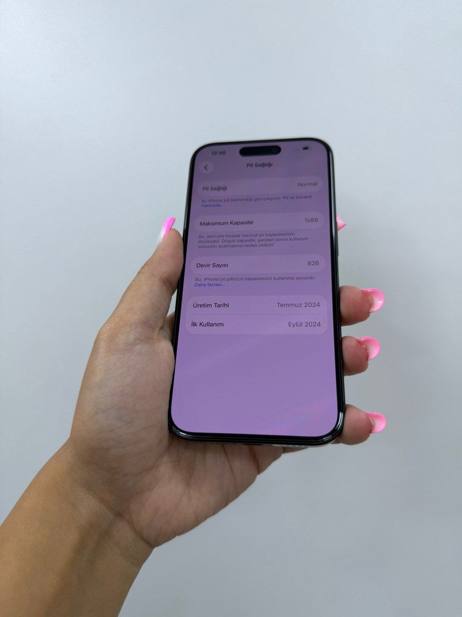 Apple iPhone 15 Pro Black Titanium 128GB/8GB — Telefonlar və qadjetlər, Bakı (3)