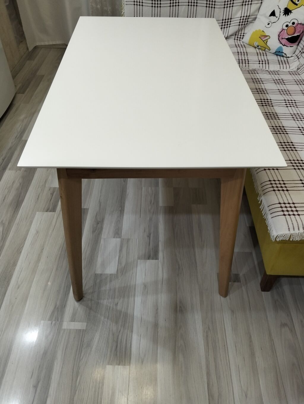 Ağ stol – skandinaviya üslubunda, 120×70 sm — Masalar, Bakı (2)