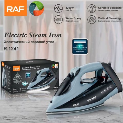 RAF R.1241 Electric Steam Iron buxarlı ütü - Güc: 2200 W – sürətli — Digah