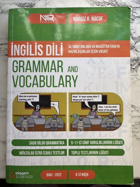 Məhsul: İngilis dili “Grammar and Vocabulary” dərs vəsaiti Müəllif