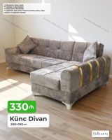 Künc Divan – 260×160 sm - Açılan mexanizmli, bazalı - Ölçü: 260×160 — Mebel