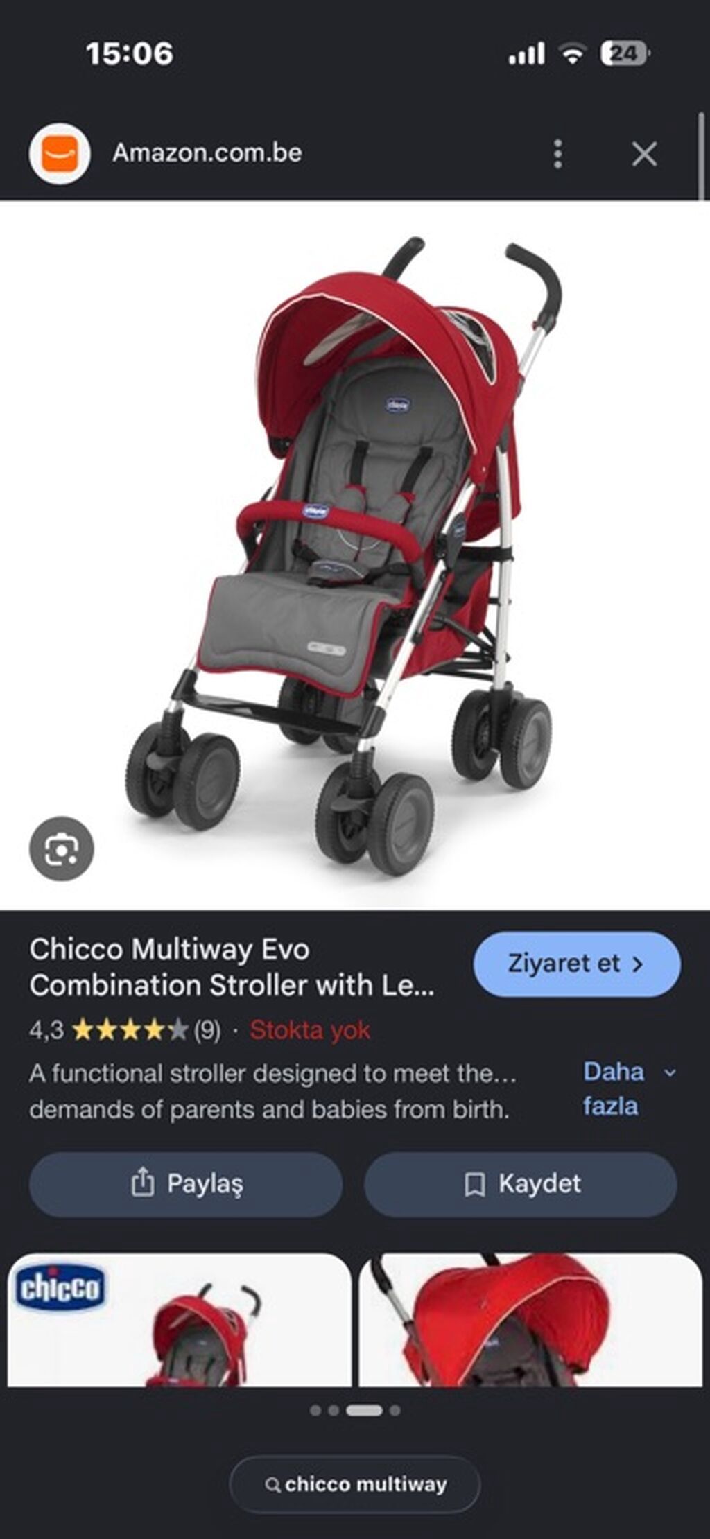Chicco Multiway Evo kombinə edilmiş uşaq arabası — Uşaq nəqliyyatı, Xırdalan