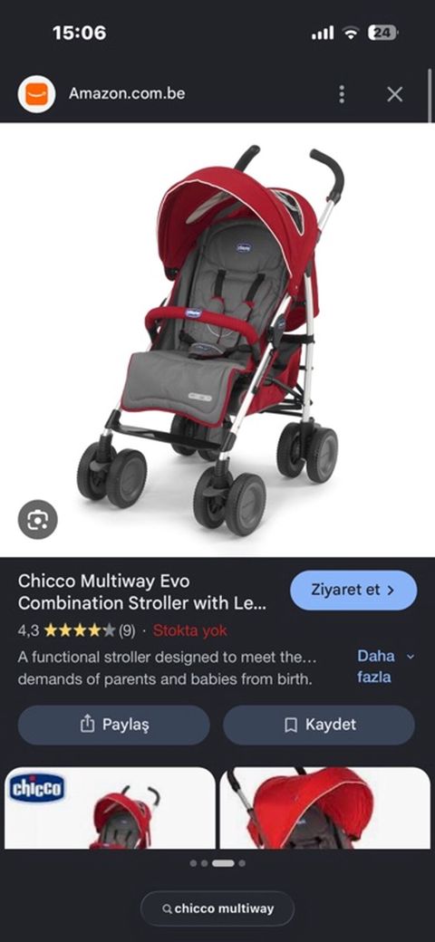 Chicco Multiway Evo kombinə edilmiş uşaq arabası