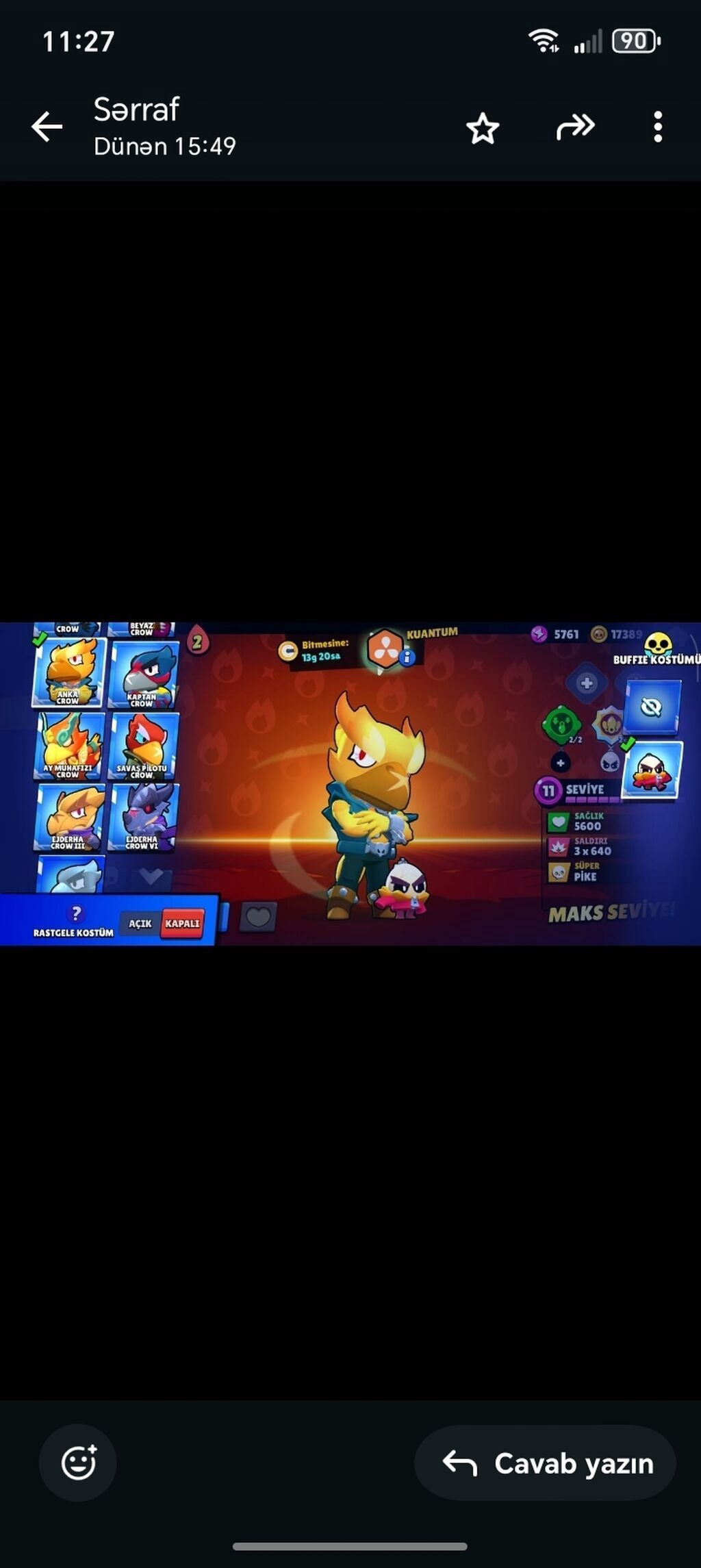 Brawl Stars hesabı 45 manata yeri var - Kupa yolu: 83.755 (ən yüksək — Mallar, Qobu (2)