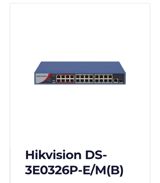 Hikvision DS-3E0326P-E/M(B) Ethernet Switch - 24x 10/100 Mbps RJ45 — Elektronika