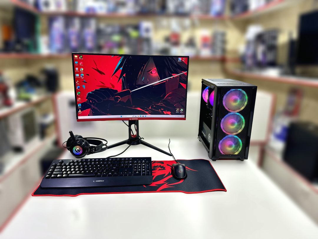 Gaming PC | i5-12400F / RTX 2060 6GB / 16GB DDR4 / 500GB NVMe / 27" 165Hz — Masaüstü kompüterlər, Bakı