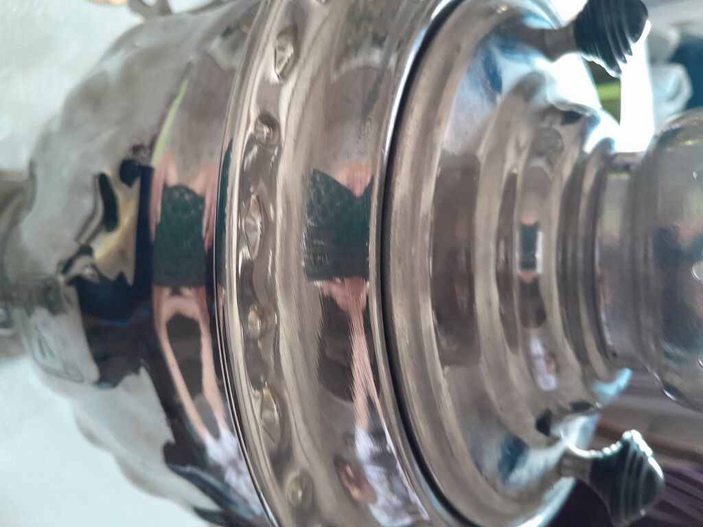 Metal samovar – klassik dizayn - Material: parlaq metal gövdə — Samovarlar, Bakı