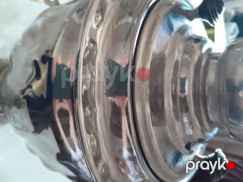 Metal samovar – klassik dizayn - Material: parlaq metal gövdə — Bakı