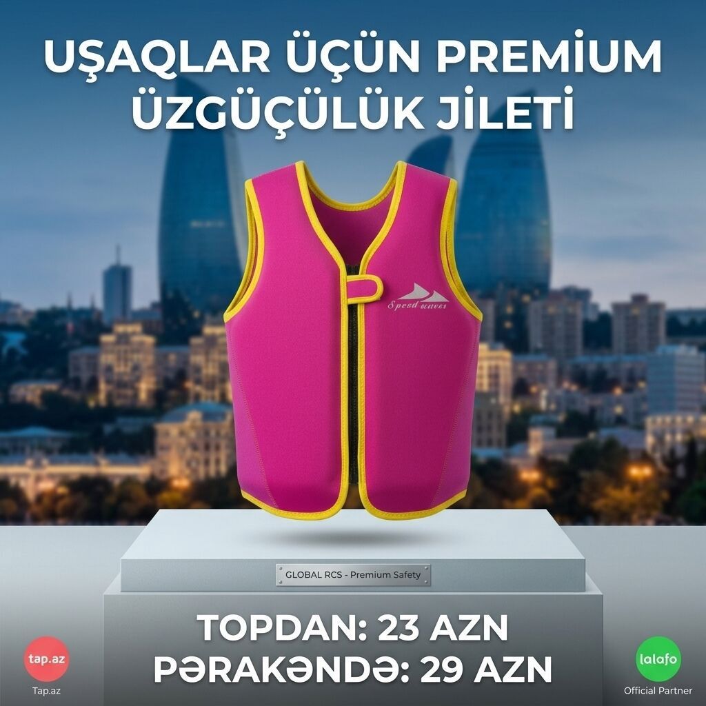 Uşaq Üçün Üzmə Jileti (1-7 Yaş)–Topdan 39₼ yox, 41.025641% ENDİRİM ilə — Mallar, Güzdək (10)