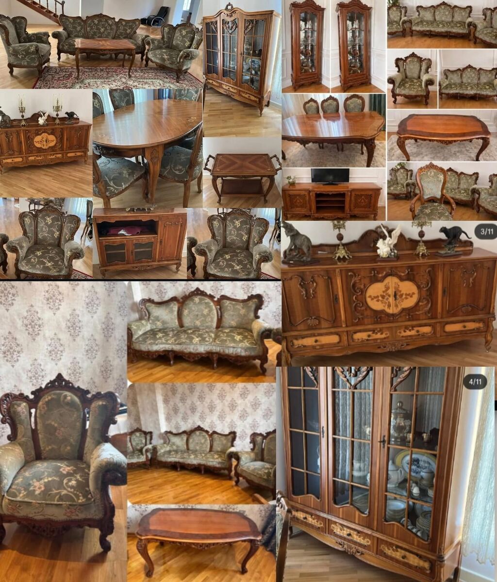 Kleopatra mebel dəsti qonaq otaqi.Rumuniya istehsali klassik — Mebel, Bakı