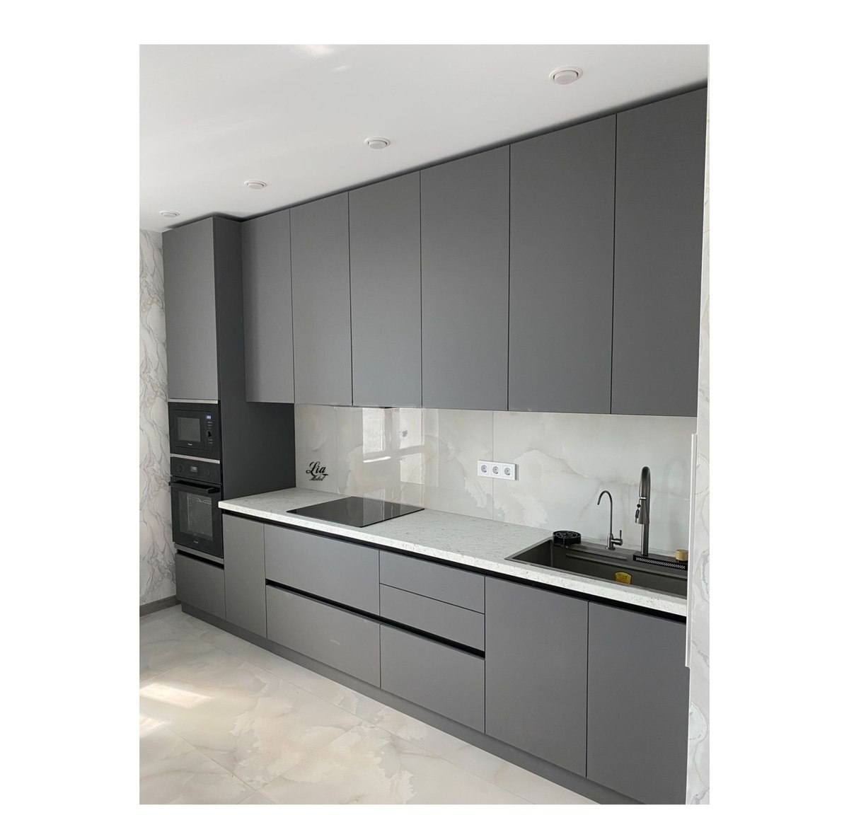 Mətbəx mebel dəsti Boz rəng — Mebel, Bakı