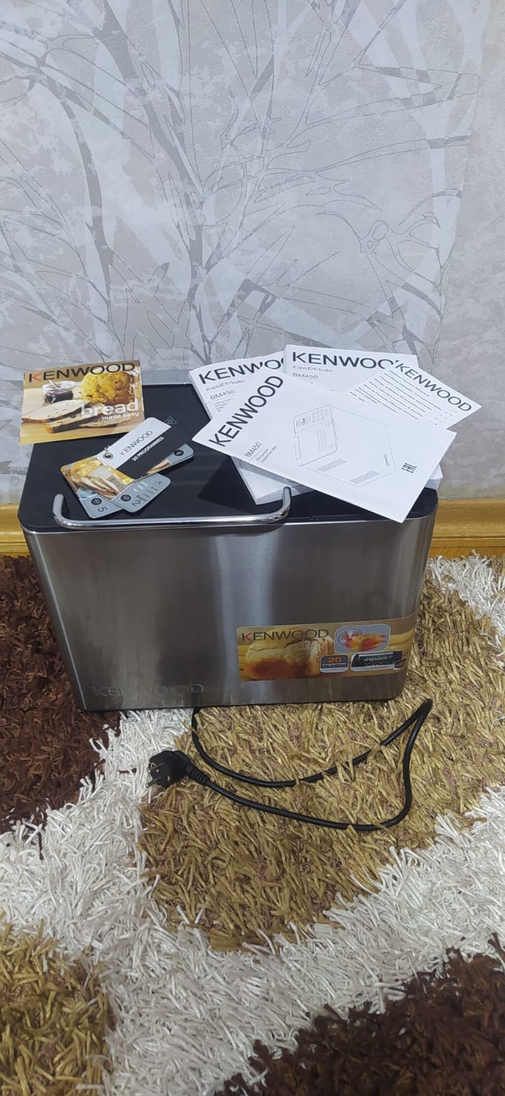 Kenwood BM450 çörəkbişirən aparat - 20 proqram: ağ, qara, kəpəkli — Mətbəx texnikası, Bakı (2)