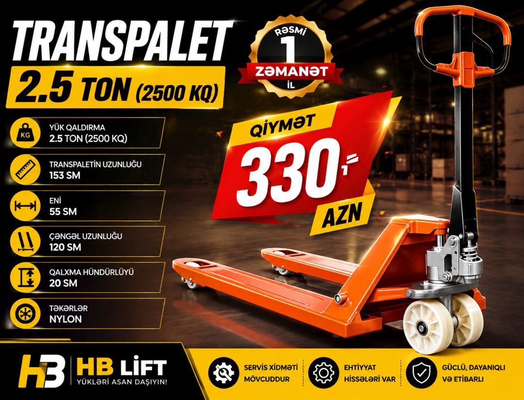 Transpalet "2.5T-lift" — Mallar, Bakı