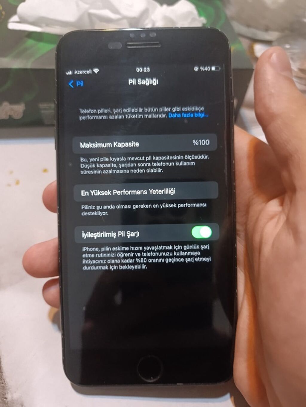 IPhone 7 Plus, 128 GB, Jet Black, Barmaq izi — Apple iPhone, Bakı (3)