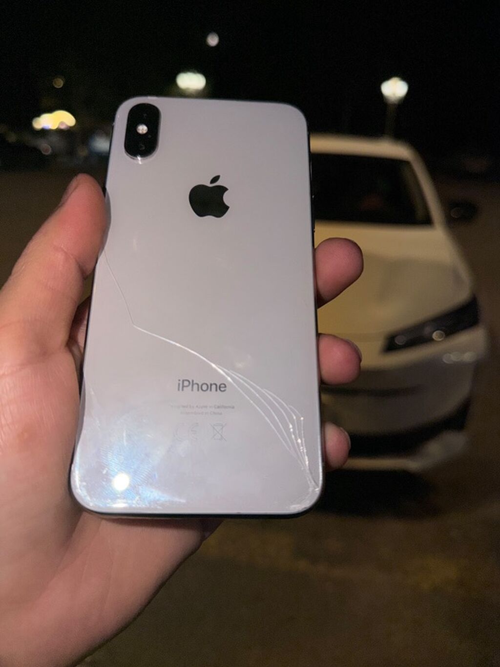 IPhone X, 64 GB, Gümüşü, Face ID — Apple iPhone, Gəncə (2)