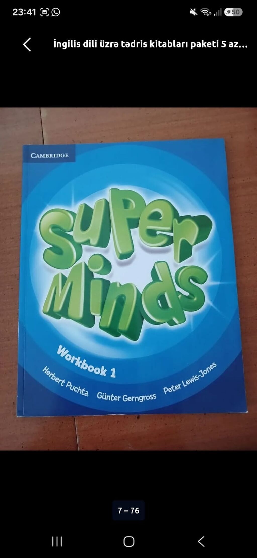 Məhsul: Cambridge “Super Minds 1” dəsti - Student’s Book 1 – rəngli — Kitablar və jurnallar, Bakı (2)