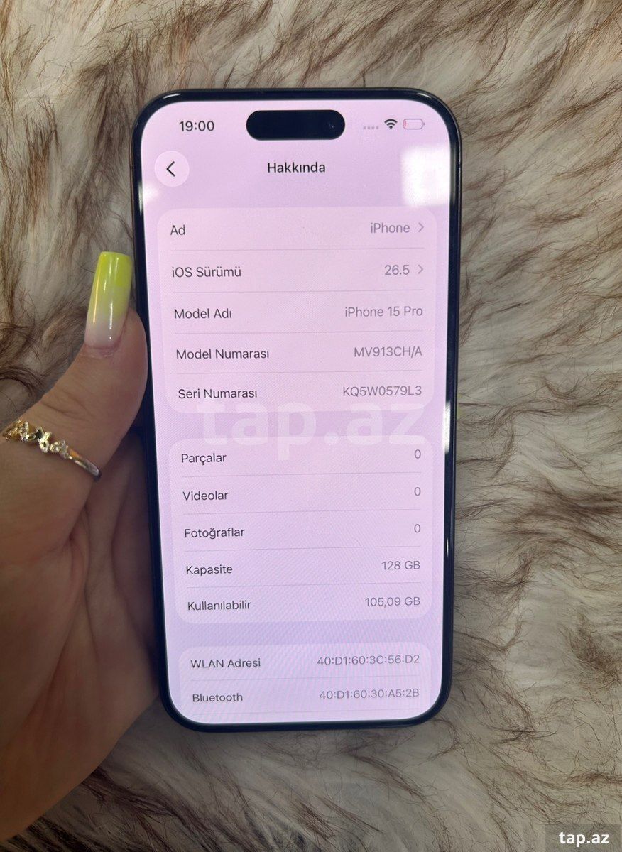 Apple iPhone 15 Pro Black Titanium 128GB/8GB — Telefonlar və qadjetlər, Bakı (4)