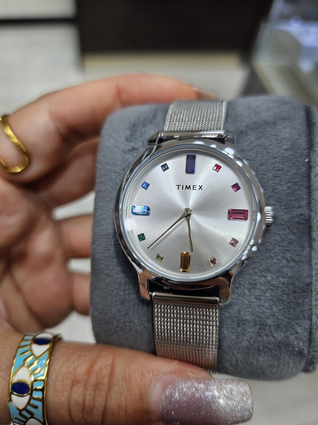 Timex qadın qol saatı - Korpus: parlaq gümüş rəngli metal korpus — Qol saatları, Digah (5)