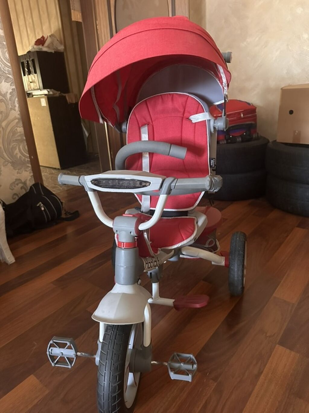 Uşaq üçtəkərli velosiped-araba (tricycle) – qırmızı rəng — Uşaq velosipedləri, Digah